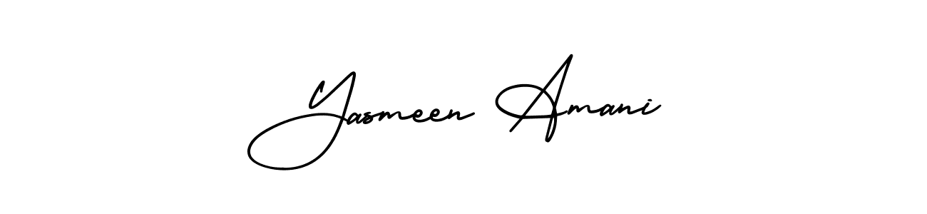 How to Draw Yasmeen Amani signature style? AmerikaSignatureDemo-Regular is a latest design signature styles for name Yasmeen Amani. Yasmeen Amani signature style 3 images and pictures png
