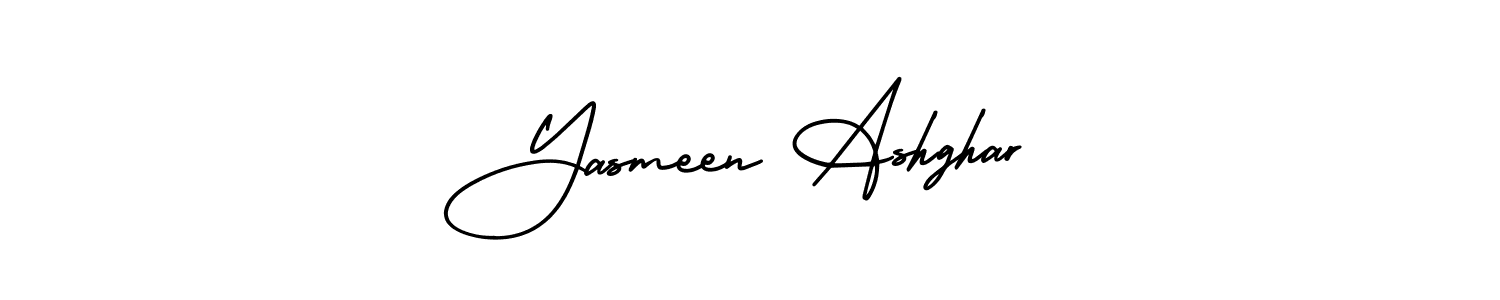 Best and Professional Signature Style for Yasmeen Ashghar. AmerikaSignatureDemo-Regular Best Signature Style Collection. Yasmeen Ashghar signature style 3 images and pictures png