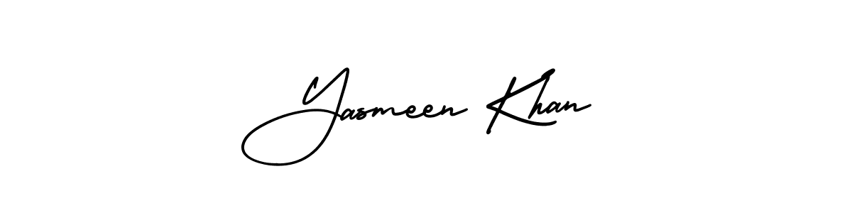 How to make Yasmeen Khan signature? AmerikaSignatureDemo-Regular is a professional autograph style. Create handwritten signature for Yasmeen Khan name. Yasmeen Khan signature style 3 images and pictures png