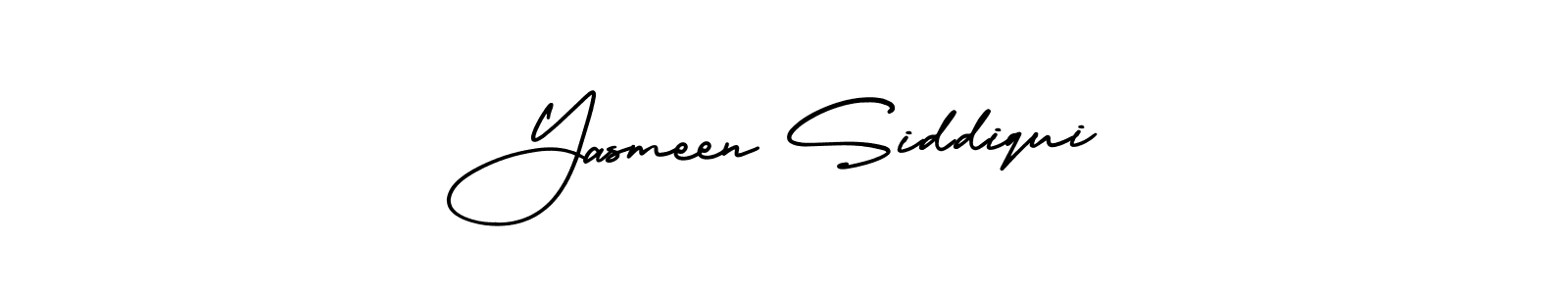 Yasmeen Siddiqui stylish signature style. Best Handwritten Sign (AmerikaSignatureDemo-Regular) for my name. Handwritten Signature Collection Ideas for my name Yasmeen Siddiqui. Yasmeen Siddiqui signature style 3 images and pictures png