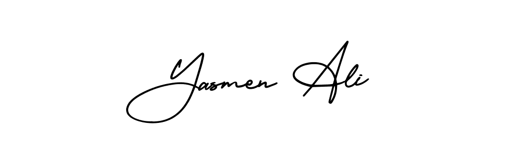 if you are searching for the best signature style for your name Yasmen Ali. so please give up your signature search. here we have designed multiple signature styles  using AmerikaSignatureDemo-Regular. Yasmen Ali signature style 3 images and pictures png