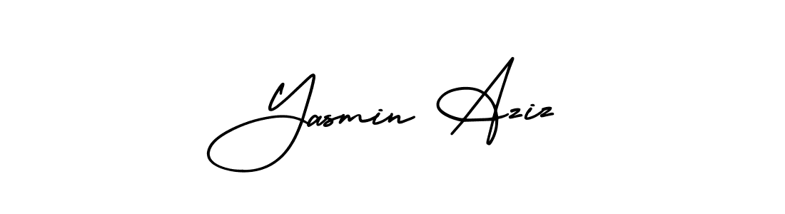 if you are searching for the best signature style for your name Yasmin Aziz. so please give up your signature search. here we have designed multiple signature styles  using AmerikaSignatureDemo-Regular. Yasmin Aziz signature style 3 images and pictures png