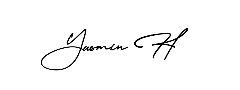 You can use this online signature creator to create a handwritten signature for the name Yasmin H. This is the best online autograph maker. Yasmin H signature style 3 images and pictures png