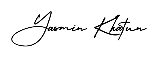 Also You can easily find your signature by using the search form. We will create Yasmin Khatun name handwritten signature images for you free of cost using AmerikaSignatureDemo-Regular sign style. Yasmin Khatun signature style 3 images and pictures png