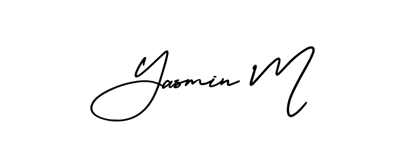 Make a beautiful signature design for name Yasmin M. Use this online signature maker to create a handwritten signature for free. Yasmin M signature style 3 images and pictures png