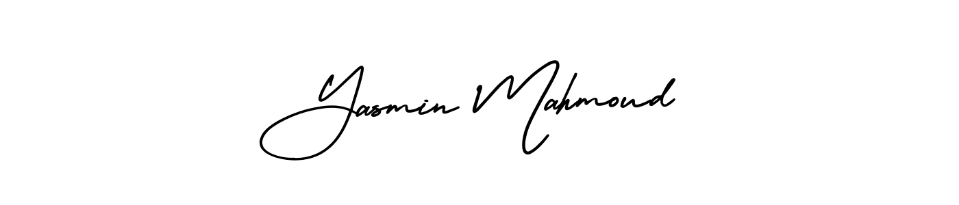 Design your own signature with our free online signature maker. With this signature software, you can create a handwritten (AmerikaSignatureDemo-Regular) signature for name Yasmin Mahmoud. Yasmin Mahmoud signature style 3 images and pictures png