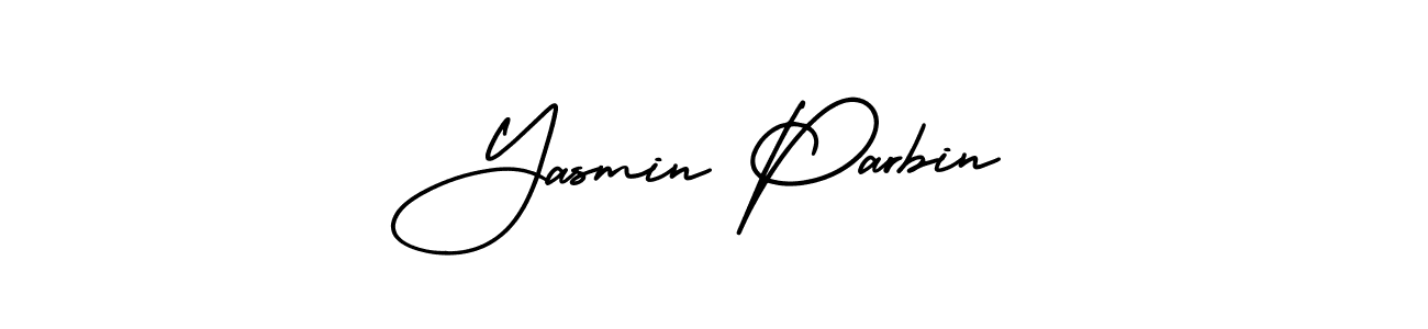 Make a short Yasmin Parbin signature style. Manage your documents anywhere anytime using AmerikaSignatureDemo-Regular. Create and add eSignatures, submit forms, share and send files easily. Yasmin Parbin signature style 3 images and pictures png