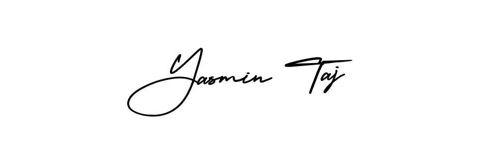 How to Draw Yasmin Taj signature style? AmerikaSignatureDemo-Regular is a latest design signature styles for name Yasmin Taj. Yasmin Taj signature style 3 images and pictures png