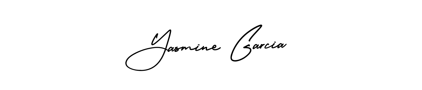 The best way (AmerikaSignatureDemo-Regular) to make a short signature is to pick only two or three words in your name. The name Yasmine Garcia include a total of six letters. For converting this name. Yasmine Garcia signature style 3 images and pictures png