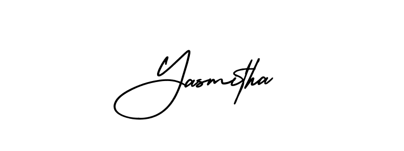It looks lik you need a new signature style for name Yasmitha. Design unique handwritten (AmerikaSignatureDemo-Regular) signature with our free signature maker in just a few clicks. Yasmitha signature style 3 images and pictures png