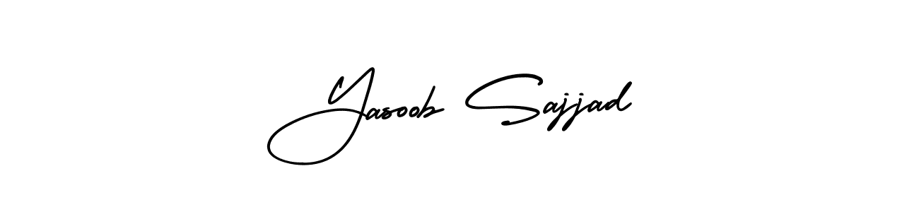 Create a beautiful signature design for name Yasoob Sajjad. With this signature (AmerikaSignatureDemo-Regular) fonts, you can make a handwritten signature for free. Yasoob Sajjad signature style 3 images and pictures png
