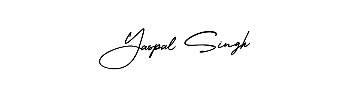 The best way (AmerikaSignatureDemo-Regular) to make a short signature is to pick only two or three words in your name. The name Yaspal Singh include a total of six letters. For converting this name. Yaspal Singh signature style 3 images and pictures png
