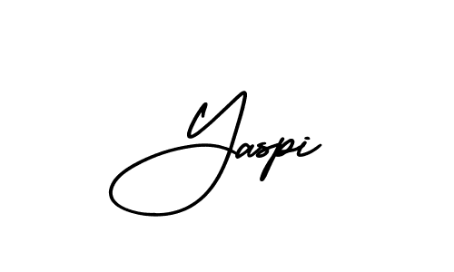How to make Yaspi signature? AmerikaSignatureDemo-Regular is a professional autograph style. Create handwritten signature for Yaspi name. Yaspi signature style 3 images and pictures png