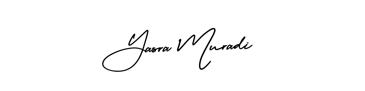 It looks lik you need a new signature style for name Yasra Muradi. Design unique handwritten (AmerikaSignatureDemo-Regular) signature with our free signature maker in just a few clicks. Yasra Muradi signature style 3 images and pictures png