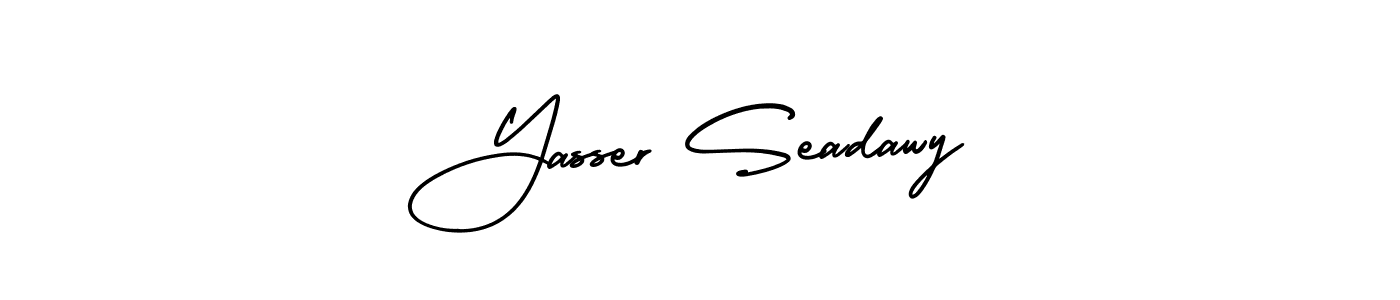 AmerikaSignatureDemo-Regular is a professional signature style that is perfect for those who want to add a touch of class to their signature. It is also a great choice for those who want to make their signature more unique. Get Yasser Seadawy name to fancy signature for free. Yasser Seadawy signature style 3 images and pictures png