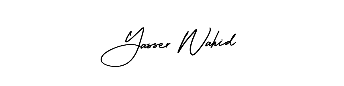 Make a beautiful signature design for name Yasser Wahid. Use this online signature maker to create a handwritten signature for free. Yasser Wahid signature style 3 images and pictures png