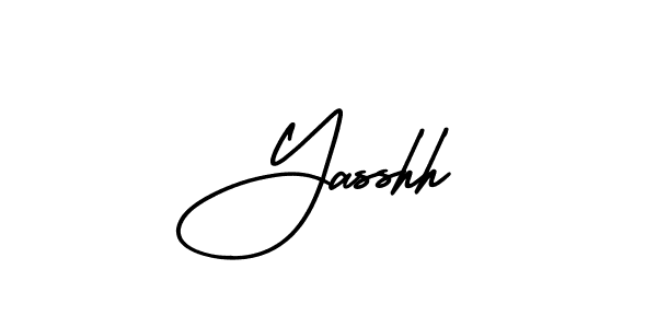 Make a beautiful signature design for name Yasshh. With this signature (AmerikaSignatureDemo-Regular) style, you can create a handwritten signature for free. Yasshh signature style 3 images and pictures png