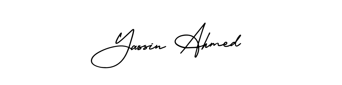 Make a beautiful signature design for name Yassin Ahmed. Use this online signature maker to create a handwritten signature for free. Yassin Ahmed signature style 3 images and pictures png