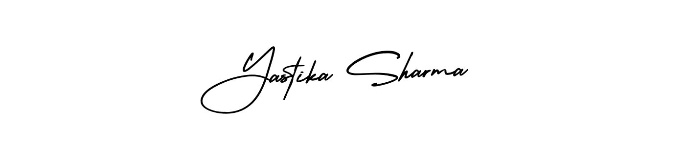 AmerikaSignatureDemo-Regular is a professional signature style that is perfect for those who want to add a touch of class to their signature. It is also a great choice for those who want to make their signature more unique. Get Yastika Sharma name to fancy signature for free. Yastika Sharma signature style 3 images and pictures png