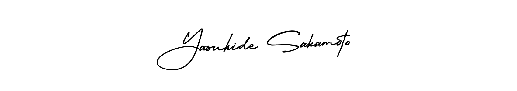 How to Draw Yasuhide Sakamoto signature style? AmerikaSignatureDemo-Regular is a latest design signature styles for name Yasuhide Sakamoto. Yasuhide Sakamoto signature style 3 images and pictures png