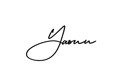 Create a beautiful signature design for name Yasuu. With this signature (AmerikaSignatureDemo-Regular) fonts, you can make a handwritten signature for free. Yasuu signature style 3 images and pictures png