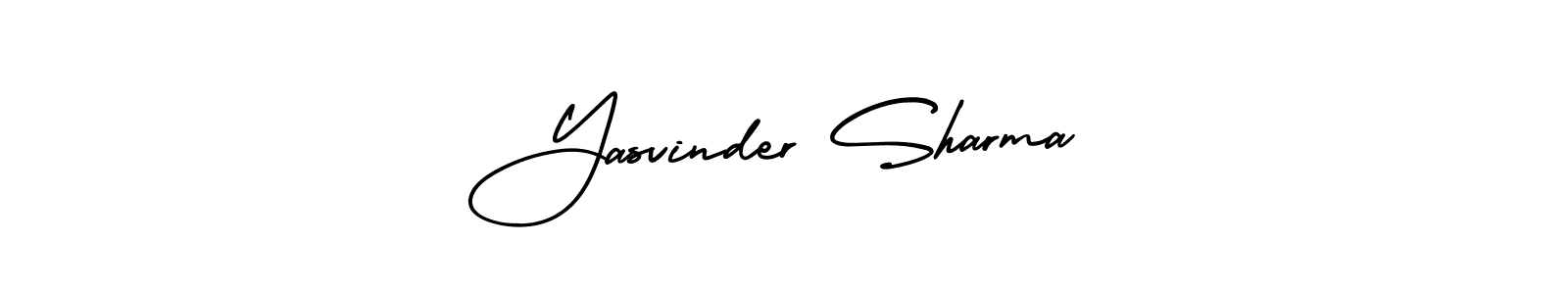 Yasvinder Sharma stylish signature style. Best Handwritten Sign (AmerikaSignatureDemo-Regular) for my name. Handwritten Signature Collection Ideas for my name Yasvinder Sharma. Yasvinder Sharma signature style 3 images and pictures png