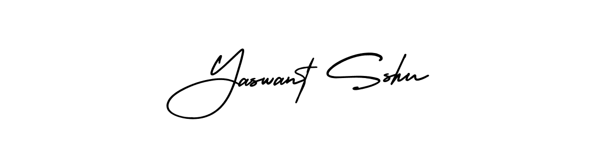 Design your own signature with our free online signature maker. With this signature software, you can create a handwritten (AmerikaSignatureDemo-Regular) signature for name Yaswant Sshu. Yaswant Sshu signature style 3 images and pictures png