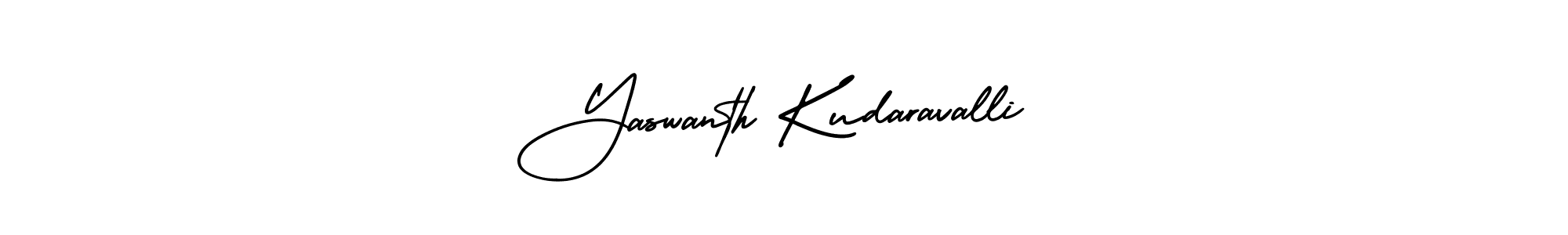 Use a signature maker to create a handwritten signature online. With this signature software, you can design (AmerikaSignatureDemo-Regular) your own signature for name Yaswanth Kudaravalli. Yaswanth Kudaravalli signature style 3 images and pictures png