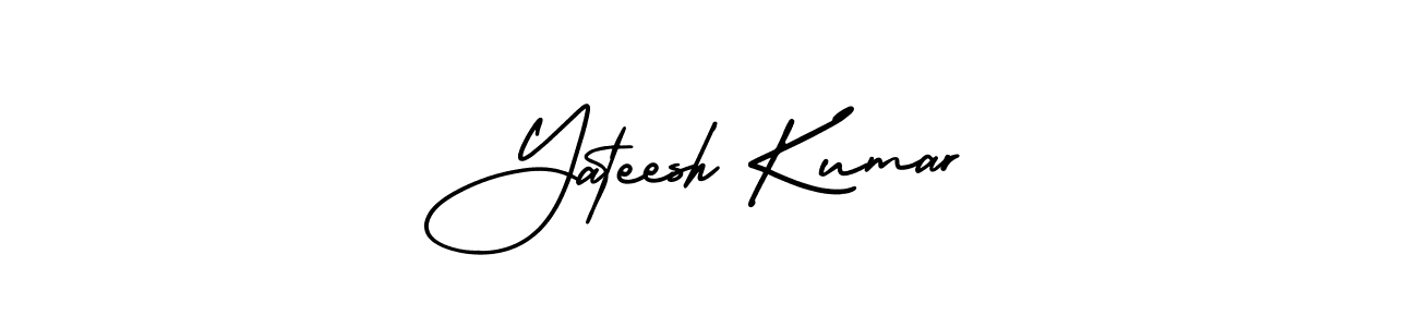 How to make Yateesh Kumar name signature. Use AmerikaSignatureDemo-Regular style for creating short signs online. This is the latest handwritten sign. Yateesh Kumar signature style 3 images and pictures png