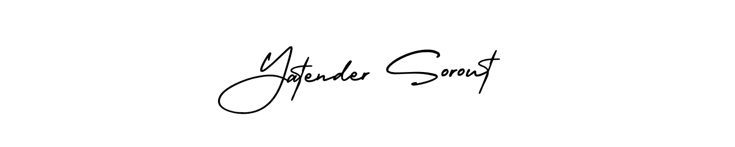 Also we have Yatender Sorout name is the best signature style. Create professional handwritten signature collection using AmerikaSignatureDemo-Regular autograph style. Yatender Sorout signature style 3 images and pictures png