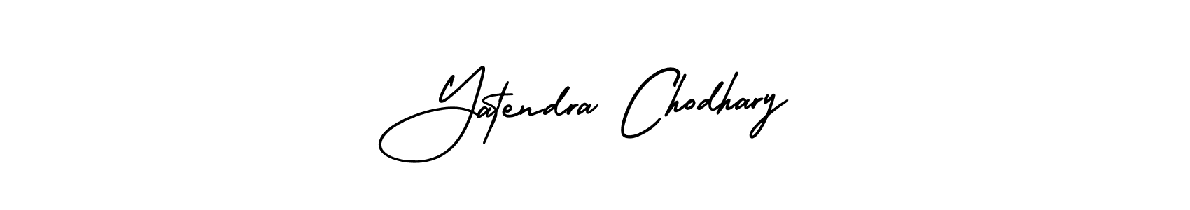 Yatendra Chodhary stylish signature style. Best Handwritten Sign (AmerikaSignatureDemo-Regular) for my name. Handwritten Signature Collection Ideas for my name Yatendra Chodhary. Yatendra Chodhary signature style 3 images and pictures png