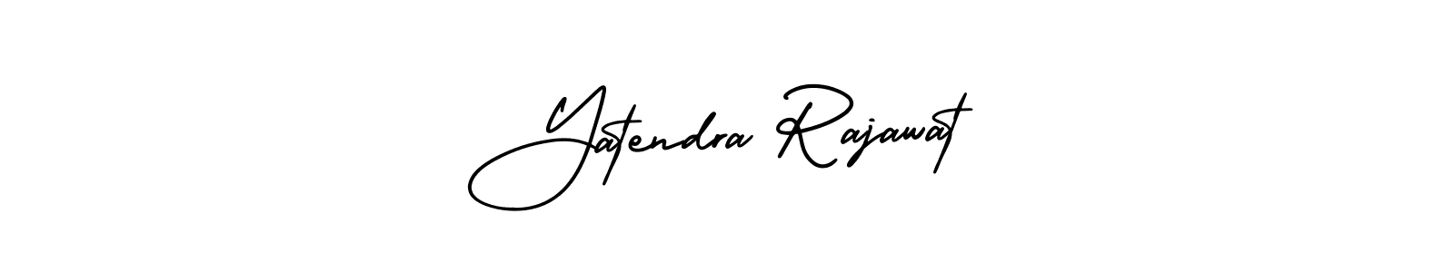 You should practise on your own different ways (AmerikaSignatureDemo-Regular) to write your name (Yatendra Rajawat) in signature. don't let someone else do it for you. Yatendra Rajawat signature style 3 images and pictures png