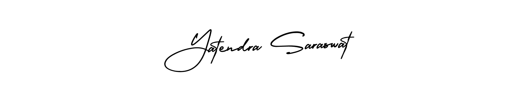 Design your own signature with our free online signature maker. With this signature software, you can create a handwritten (AmerikaSignatureDemo-Regular) signature for name Yatendra Saraswat. Yatendra Saraswat signature style 3 images and pictures png