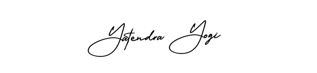 Yatendra Yogi stylish signature style. Best Handwritten Sign (AmerikaSignatureDemo-Regular) for my name. Handwritten Signature Collection Ideas for my name Yatendra Yogi. Yatendra Yogi signature style 3 images and pictures png