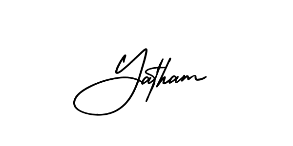 Check out images of Autograph of Yatham name. Actor Yatham Signature Style. AmerikaSignatureDemo-Regular is a professional sign style online. Yatham signature style 3 images and pictures png