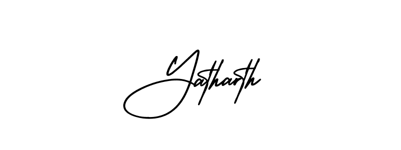 AmerikaSignatureDemo-Regular is a professional signature style that is perfect for those who want to add a touch of class to their signature. It is also a great choice for those who want to make their signature more unique. Get Yatharth name to fancy signature for free. Yatharth signature style 3 images and pictures png