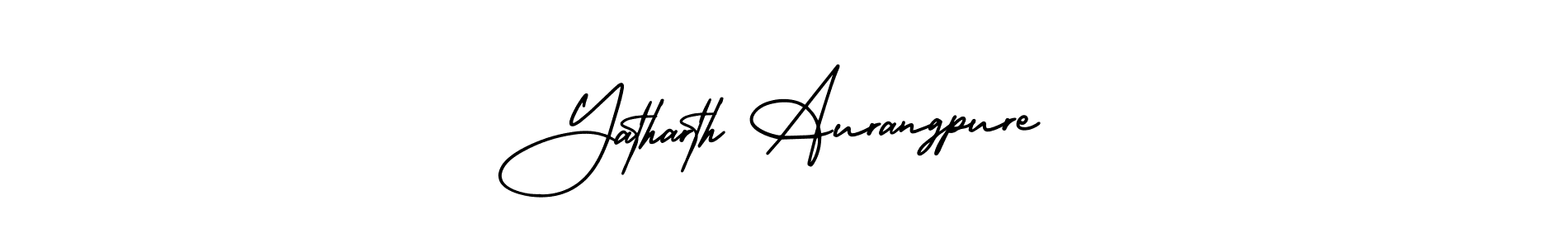 Also You can easily find your signature by using the search form. We will create Yatharth Aurangpure name handwritten signature images for you free of cost using AmerikaSignatureDemo-Regular sign style. Yatharth Aurangpure signature style 3 images and pictures png