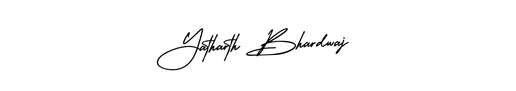 It looks lik you need a new signature style for name Yatharth Bhardwaj. Design unique handwritten (AmerikaSignatureDemo-Regular) signature with our free signature maker in just a few clicks. Yatharth Bhardwaj signature style 3 images and pictures png