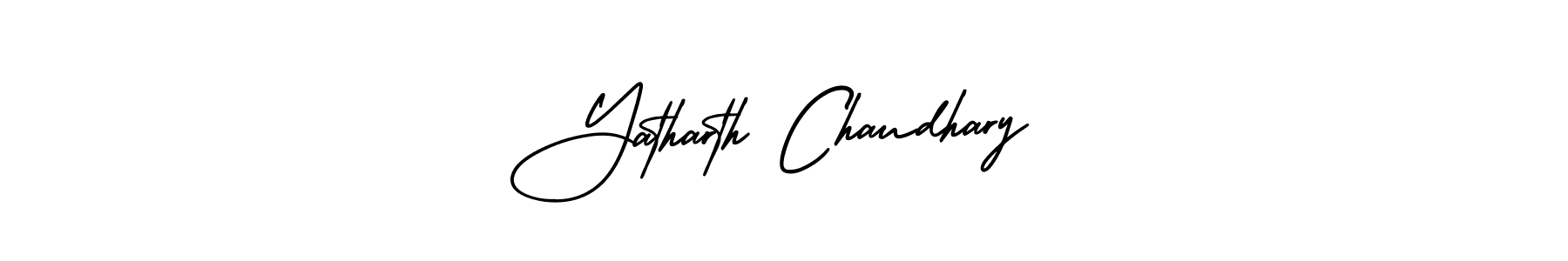 It looks lik you need a new signature style for name Yatharth Chaudhary. Design unique handwritten (AmerikaSignatureDemo-Regular) signature with our free signature maker in just a few clicks. Yatharth Chaudhary signature style 3 images and pictures png