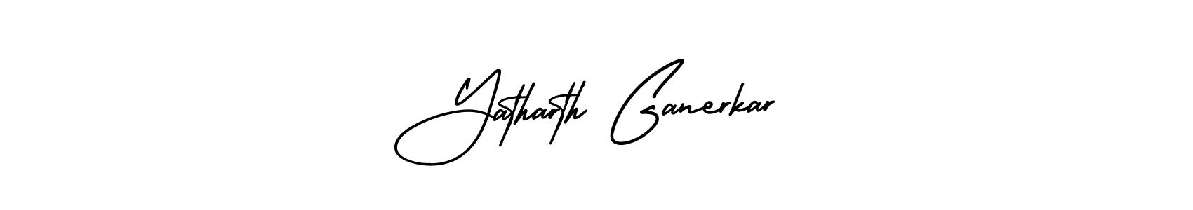 Make a beautiful signature design for name Yatharth Ganerkar. With this signature (AmerikaSignatureDemo-Regular) style, you can create a handwritten signature for free. Yatharth Ganerkar signature style 3 images and pictures png