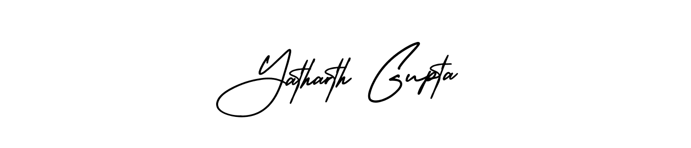 How to Draw Yatharth Gupta signature style? AmerikaSignatureDemo-Regular is a latest design signature styles for name Yatharth Gupta. Yatharth Gupta signature style 3 images and pictures png