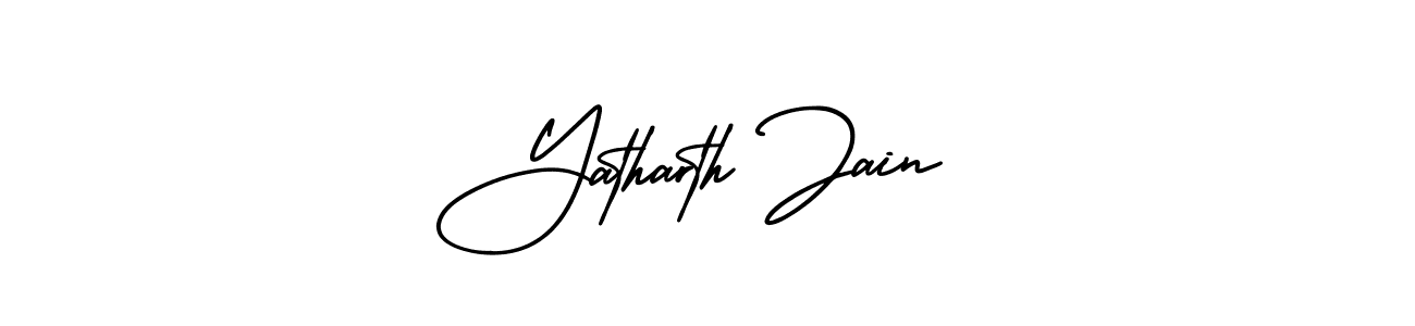 Also You can easily find your signature by using the search form. We will create Yatharth Jain name handwritten signature images for you free of cost using AmerikaSignatureDemo-Regular sign style. Yatharth Jain signature style 3 images and pictures png