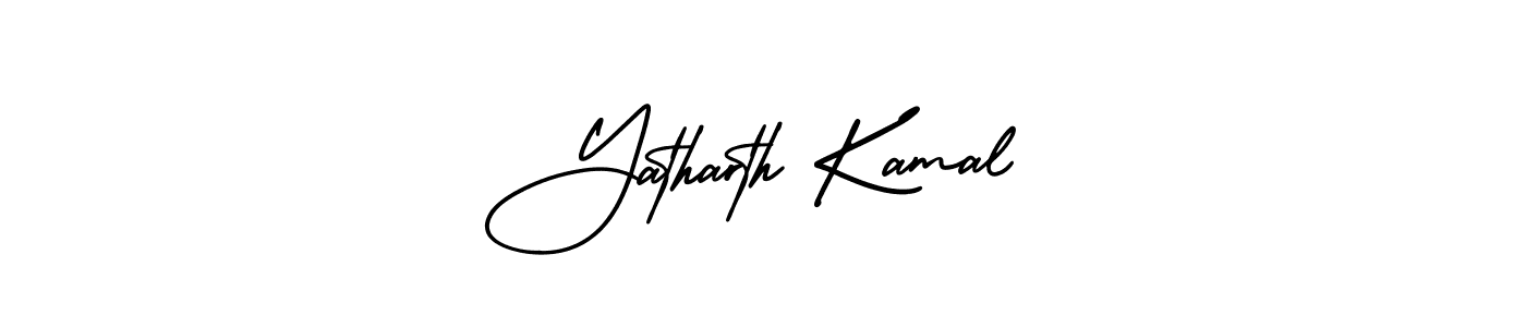 How to make Yatharth Kamal signature? AmerikaSignatureDemo-Regular is a professional autograph style. Create handwritten signature for Yatharth Kamal name. Yatharth Kamal signature style 3 images and pictures png