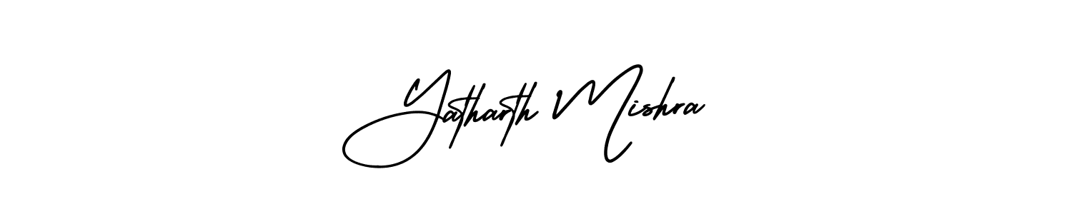 It looks lik you need a new signature style for name Yatharth Mishra. Design unique handwritten (AmerikaSignatureDemo-Regular) signature with our free signature maker in just a few clicks. Yatharth Mishra signature style 3 images and pictures png