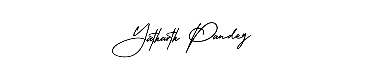 This is the best signature style for the Yatharth Pandey name. Also you like these signature font (AmerikaSignatureDemo-Regular). Mix name signature. Yatharth Pandey signature style 3 images and pictures png