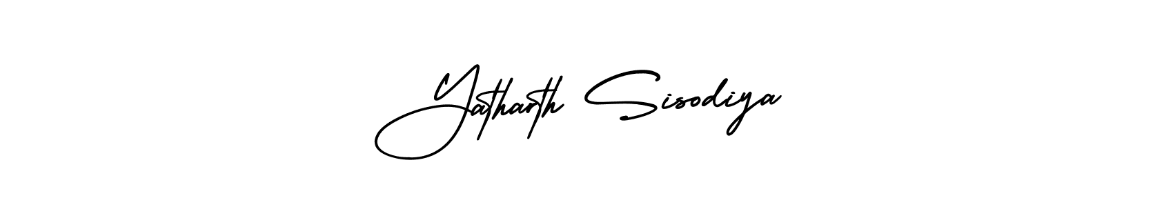 Make a short Yatharth Sisodiya signature style. Manage your documents anywhere anytime using AmerikaSignatureDemo-Regular. Create and add eSignatures, submit forms, share and send files easily. Yatharth Sisodiya signature style 3 images and pictures png