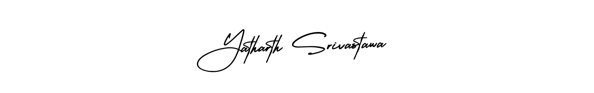 Use a signature maker to create a handwritten signature online. With this signature software, you can design (AmerikaSignatureDemo-Regular) your own signature for name Yatharth Srivastawa. Yatharth Srivastawa signature style 3 images and pictures png