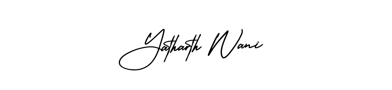 Best and Professional Signature Style for Yatharth Wani. AmerikaSignatureDemo-Regular Best Signature Style Collection. Yatharth Wani signature style 3 images and pictures png