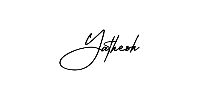 How to make Yathesh signature? AmerikaSignatureDemo-Regular is a professional autograph style. Create handwritten signature for Yathesh name. Yathesh signature style 3 images and pictures png