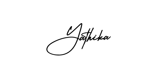 Also we have Yathika name is the best signature style. Create professional handwritten signature collection using AmerikaSignatureDemo-Regular autograph style. Yathika signature style 3 images and pictures png